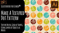 Illustrator for Lunch Textured Dot Pattern