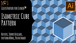 Illustrator for Lunch Isometric Cube Pattern