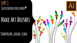 Illustrator for Lunch make art brushes