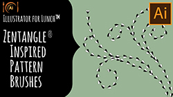 Illustrator for Lunch Zentangle Inspired Pattern Brushes