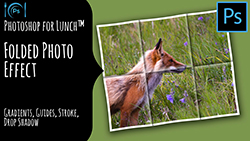 Photoshop for Lunch  Folded Photo Effect