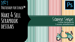 Photoshop for lunch make and sell scrapbook designs