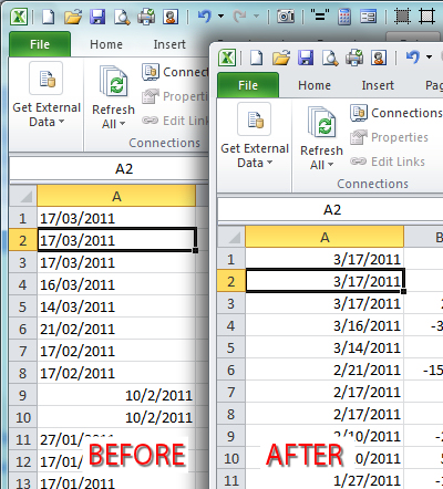 match date excel