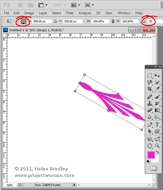 rotate an image in photoshop cc