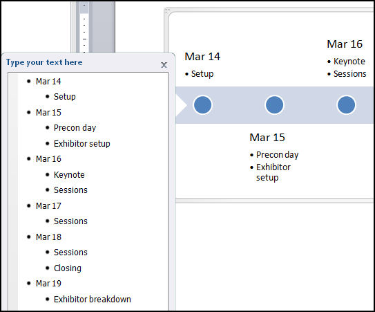 make a timeline in microsoft word