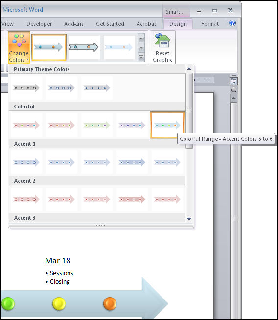 office timeline powerpoint 2010