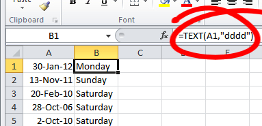 excel formula for week number