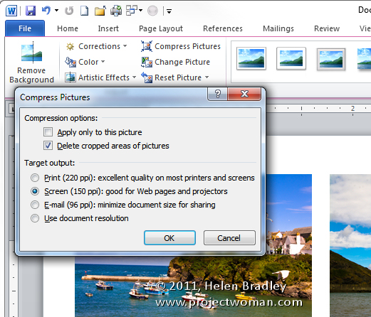 compress powerpoint 2010