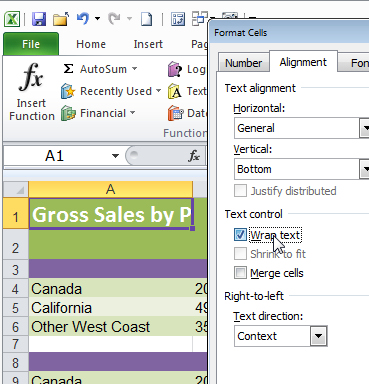 excel wrap 5 Cool Excel 2010 tips and tricks
