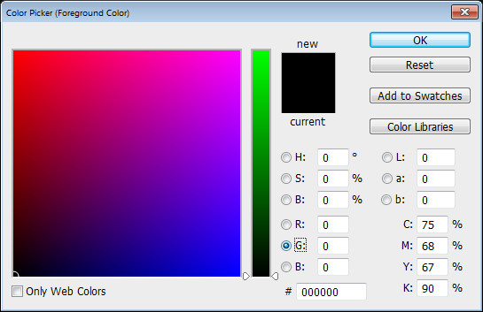 photoshop color picker shortcut color wheel