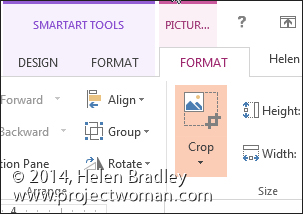 crop a photo in power point for mac