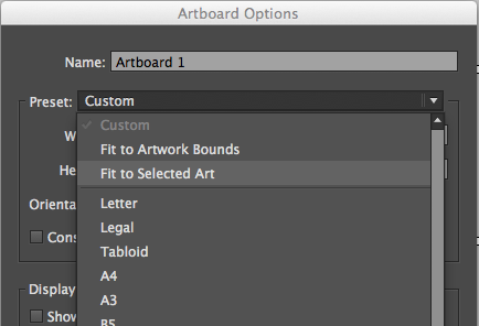 illustrator artboard size around image