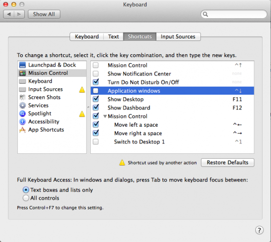 shortcut keys for word for mac 2011