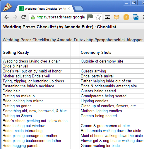 A checklist of what the bride and groom need for the wedding ❤️ Blog Wezoree